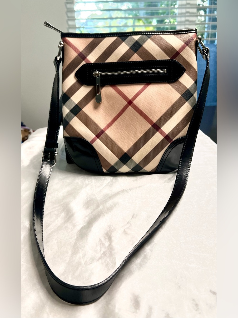 Authentic Burberry Blue Label Nova Check Shoulder / Crossbody Bag – COA Included